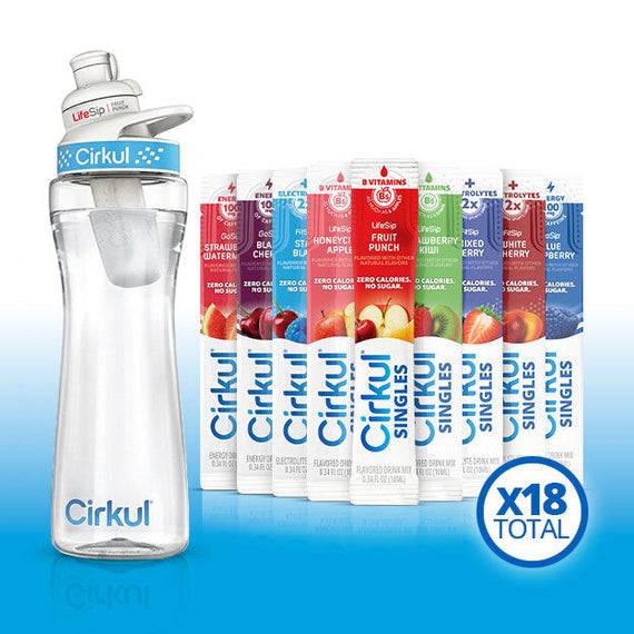 22oz. Plastic Bottle & LifeSip® Fruit Punch Q2