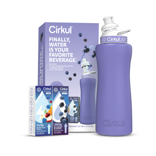 32oz. Matte Periwinkle Stainless Steel Bottle Starter Kit X5